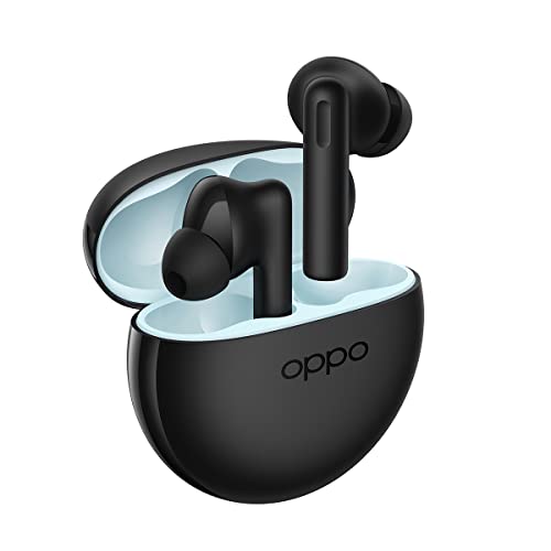 Oppo Enco Buds2 - Auriculares inalámbricos True Bluetooth 5.2, in-Ear, Cancelación de Ruido en Llamada, Controles táctiles, Audio binaural, compatibles con Android/iOS [Versión en inglés], Negro