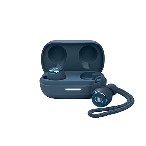 JBL REFLECT FLOW PRO Auriculares de botón inalámbricos In Ear deportivos con Bluetooth, cancelación de ruido adaptativa y protección IP68 contra el sudor,lluvia o polvo,hasta 30h de música,Color Azul