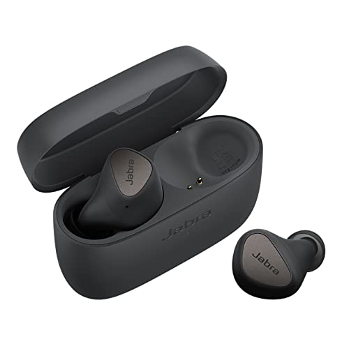 Jabra Elite 4 Auriculares Inalámbricos, Discretos y Cómodos, con Cancelación Activa de Ruido (ANC), Spotify Tap, Google Fast Pair, Microsoft Swift Pair y Bluetooth Multipunto, Gris Oscuro