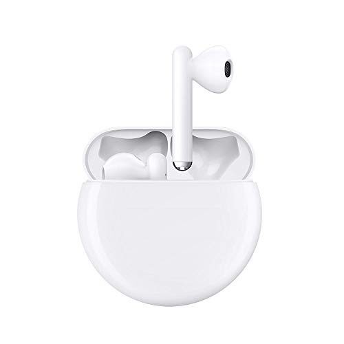 HUAWEI FreeBuds 3 - Auriculares inalámbricos con cancelación de ruido activa (Chip Kirin A1, baja latencia, conexión Bluetooth ultrarrápida, altavoz de 14 mm, carga inalámbrica), Color Blanco