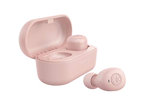 YAMAHA TW-E3B - Auriculares inalámbricos con Bluetooth, Color Rosa, 6 Horas de Tiempo de reproducción con una Sola Carga, Resistente al Agua (certificación IPX5) - Incluye Funda de Carga