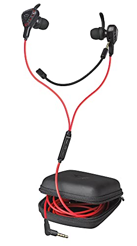 Trust Gaming GXT 408 Cobra Auriculares para Gaming, Micrófono Dual, Multiplataforma, Cable de 1.2 m, Ganchos de Oreja Flexibles, para Consola, Portátil, Teléfono, Tableta - Negro