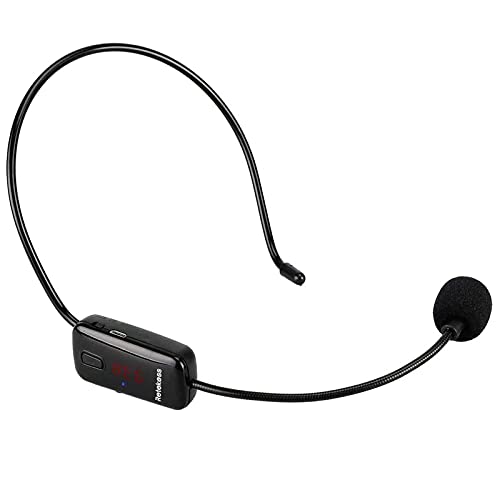 Retekess TR503 Micrófono Inalámbrico FM Micrófono Altavoz Auricular con Batería Recargable Sistema de Sonido de Audio para Reuniones Simultáneas Enseñanza y Sistema de Guía Turístico