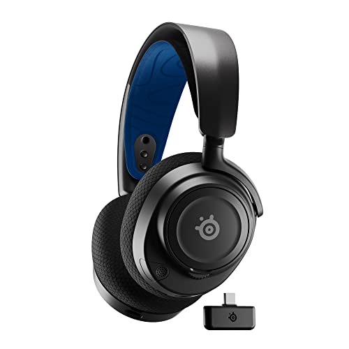 SteelSeries Arctis Nova 7P - Auriculares inalámbricos multisistema para juegos y móviles - Sistema acústico Nova - 2,4GHz y Bluetooth simultáneo - Batería de 38 horas - USB-C - PlayStation, PC, Switch