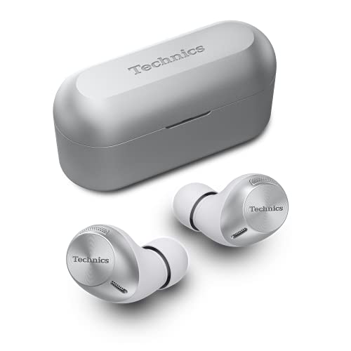 Technics EAH-AZ40E-S Auriculares Inalámbricos con Bluetooth Multipunto, Cómodos Auriculares In Ear, Hasta 7,5 Horas de Reproducción, Plata