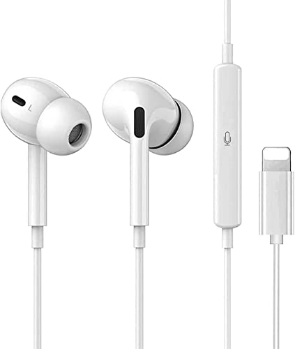 Auriculares para iPhone, Cascos con Aislamiento de Ruido, con Micrófono y Control de Volumen, Compatible iPhone 13/12/12Pro/SE/11/11Pro MAX/XS Max/X/XR/8/8PLUS/7