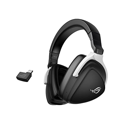 Asus Rog Delta S Wireless - Auriculares Gaming Ligeros (Conectividad 2,4 Ghz Y Bluetooth, Transductores Asus Essence De 50 Mm, Cancelación De Ruido E Ia, Compatibles Con Pc, Mac, Ps5 Y Switch), Negro