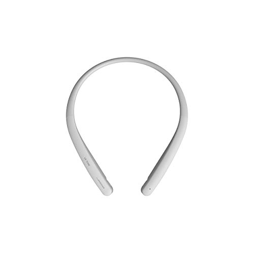 LG Tone HBS-SL5W - Auriculares inalámbricos (Sonido Meridian, Bluetooth 5.0, Carga rápida, Doble micrófono y conexión con el televisor) Blanco, Autonomía 8 Horas