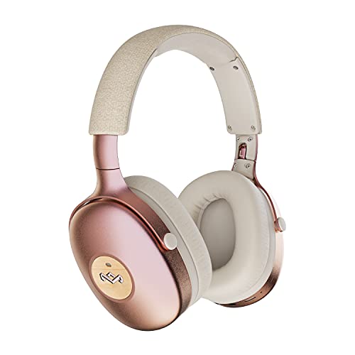 House of Marley Positive Vibration XL ANC Auriculares – Cascos Inalámbricos, Bluetooth, Over-ear, Carga Rápida, 35 Horas de Duración de la Batería, Cancelación Activa de Ruido, Micrófono Incorporado