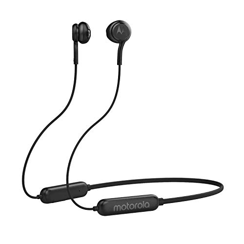 Motorola Lifestyle Ververap 105 Sport - Auriculares inalámbricos con Banda Trasera Estilo Desgaste y IPX5 Resistente al Agua, Color Negro