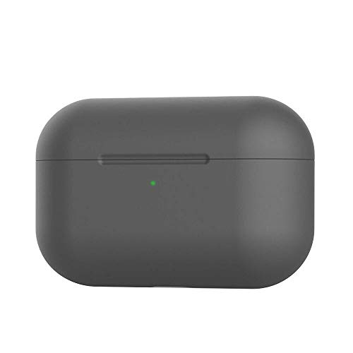 ✅ Funda de silicona delgada compatible con Apple AirPODS Pro 2019 Funda inalámbrica antiarañazos ✅ (gris)