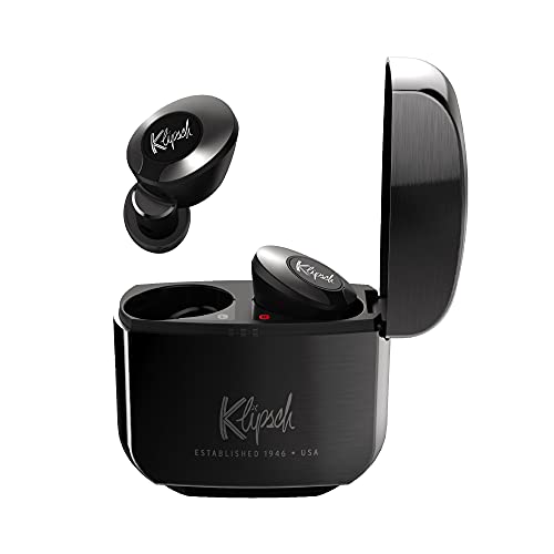 Klipsch T5 II True Wireless ANC Gun Metal - Auriculares inalámbricos Bluetooth 5.0, Control Táctil, InEar, Control de Llamadas, Reducción de Ruido Activo, Noise Cancelling, Negro Metal