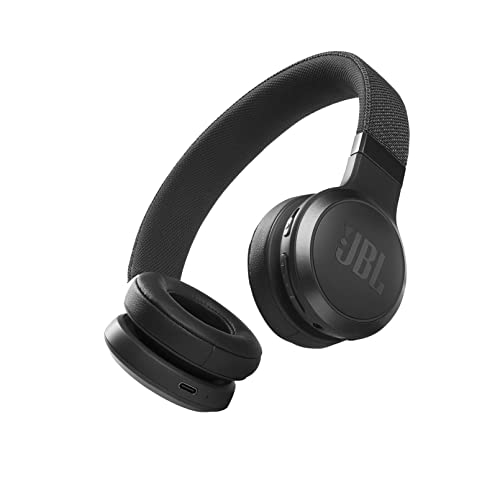 JBL LIVE 460NC - Auriculares supraaurales inalámbricos con cancelación adaptativa de ruido, tecnología Bluetooth, hasta 50h de batería sin NC, asistente de voz y conexión multipunto, negro