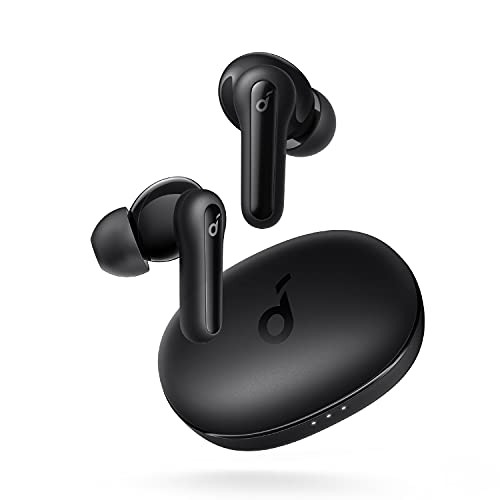 Soundcore Auriculares Inalámbricos Bluetooth, by Anker Life P2 Mini, Controladore 10 mm Bass Potente, EQ, Bluetooth 5.2, IPX5, 32H, USB-C Carga Rápida, Ligeros y Pequeños para Entrenamientos