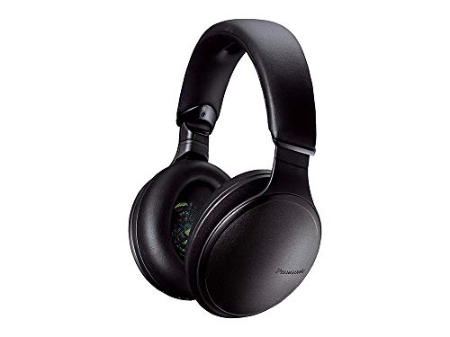 Panasonic RP-HD605NE-K - Auriculares Bluetooth Premium (Noise-Cancelling, Sonido Hi-Fi, Compatible Siri, Carga rápida, Manos Libres, 20h reproducción, Compatible con Cable, con Funda de Viaje) Negro