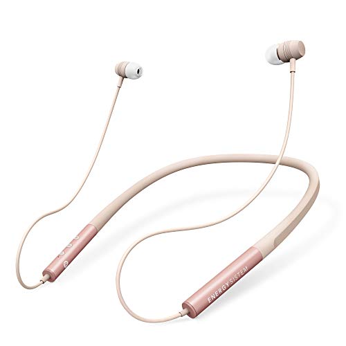 Energy Sistem Neckband 3 - Auriculares Bluetooth con Diseño ergonómico, Color Rose (Gold)