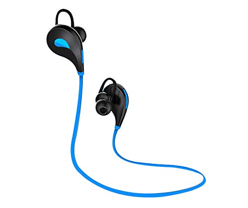 Auriculares Bluetooth Deportivos para Samsung Galaxy S10 Smartphone inalámbricos con botón Sonido, Manos Libres y Auriculares universales (Azul)