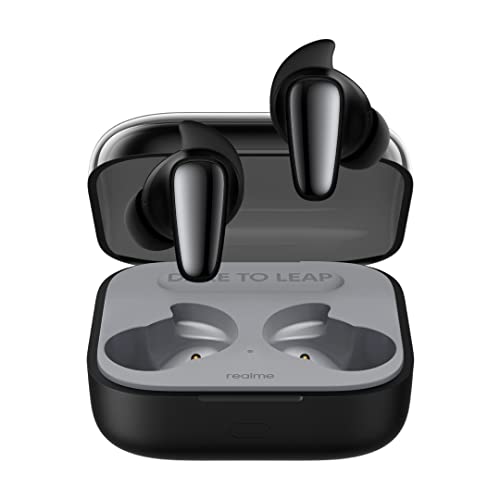 realme Buds Air 3S Auriculares Inalambricos con Microfono, Auriculares Cancelacion Ruido Activa, Resistencia al Agua IPX5, Bluetooth 5.3 Bateria Larga, para Correr, Negros