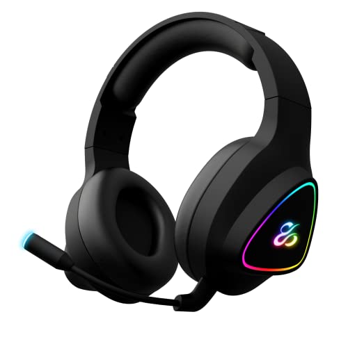 Newskill Seth - Auriculares Inalámbricos con Iluminación RGB - Color Negro