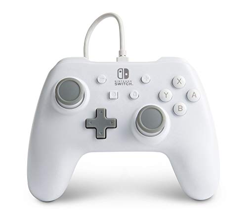 Mando con cable PowerA para Nintendo Switch - Blanco