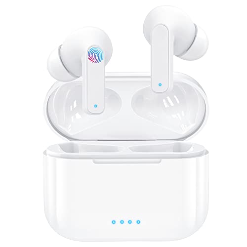 Soicear Auriculares Inalámbricos Cascos Bluetooth 5.1 Deportivos con Micrófono,Sonido Estéreo HiFi,Control Táctil,IPX5 Impermeables, Reproducci 38 Horas USB-C para iPhone Xiaomi Samsung Huawei Sony…