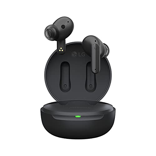 LG Tone Free DFP5 Auriculares in-Ear Bluetooth con Sonido Meridian y cancelación de Ruido Activo (ANC), compatibles con Siri y Google Assistant, Tone-DFP5.CDEULLK Negro