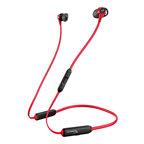 HyperX Cloud Buds – Bluetooth Auriculares inalámbricos, Qualcomm aptX HD, 10 horas de duración de la batería, controladores de 14 mm, cómodas almohadillas de silicona, 3 tamaños de cabezal incluidos