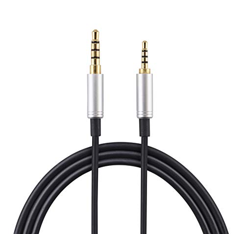 AGS Retail Ltd - Cable de audio recto compatible para auriculares Bose NC700, QuietComfort 35, QC35 Series II, iOS, Android - negro, cable de 1,5 m chapado en oro | Accesorios para auriculares