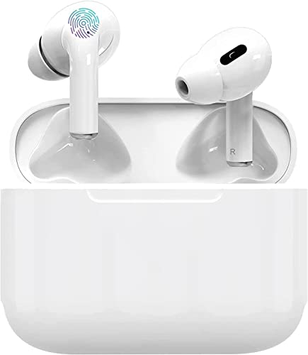 [Certificato MFi Apple] AirPods Auriculares Inalámbricos, In-Ear Auriculares Bluetooth 5.3 con HD Mic, Inalambricos Bluetooth, IP7 Impermeable Carga inalámbrica para iOS Android