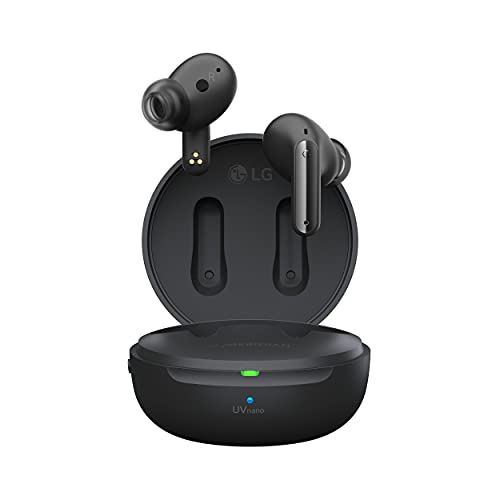 LG Tone Free DFP9 Auriculares in-Ear Bluetooth con Sonido Meridian y cancelación de Ruido Activo (ANC), compatibles con Siri y Google Assistant, Tone-DFP9.CDEULLK Negro