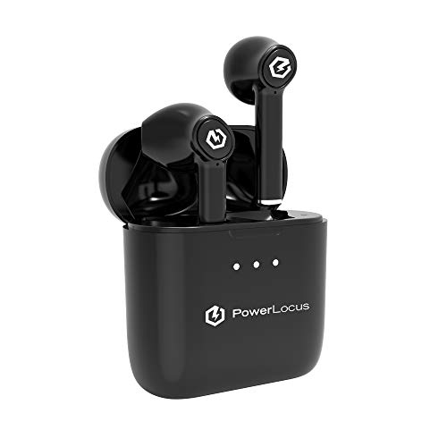 PowerLocus Auriculares Inalambricos, Auriculares Inalámbricos Bluetooth, Auriculares Deportivos Cascos Inhalabricos In Ear con USB-C, 44 Horas de reproducción, Auriculares con micrófonos Incorporado