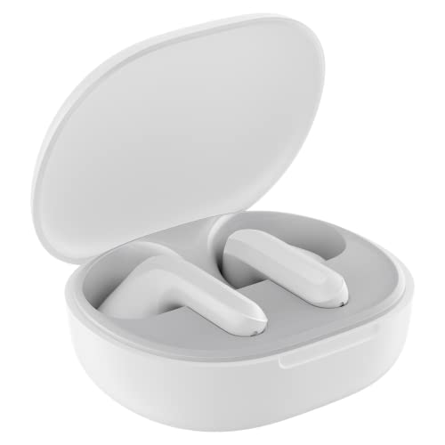 Redmi Buds 4 Lite - Auriculares inalámbricos ligeros con hasta 20 horas de autonomía, bluetooth 5.3, driver de 12mm, IPX4, blanco (Versión ES + 3 años de garantía)