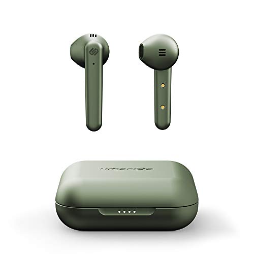 Urbanista Auriculares inalámbricos intraurales Stockholm Plus: 20+ hrs de reproducción, Auriculares IPX4 a Prueba de Agua, Auriculares Bluetooth 5.0, Controles táctiles y micrófono Mejorado, Verde