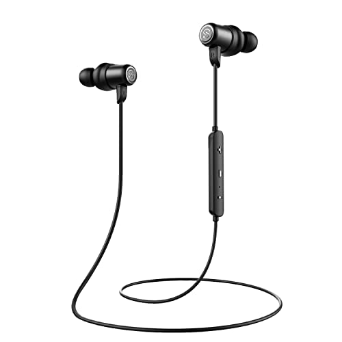 SoundPEATS Auriculares Bluetooth 5.0 Inalámbricos Magnéticos Value Cascos Deportivos con Micrófono IPX5 Manos Libres Hi-Fi Sonido hasta 7H