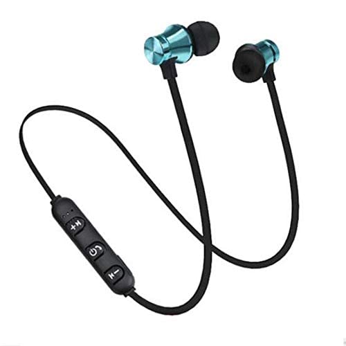 Auriculares Auriculares inalámbricos deportivos XT11 Auriculares estéreo inteligentes magnéticos Auriculares impermeables para todos los teléfonos inteligentes -Azul