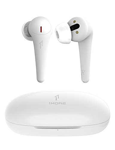 1More ComfoBuds Pro Auriculares Bluetooth, Auriculares Inalámbricos con Cancelación Activa de Ruido, 5 Modos Adaptables, 28 Horas de Reproducción, 6 Micrófonos, Carga Rápida, Blanco