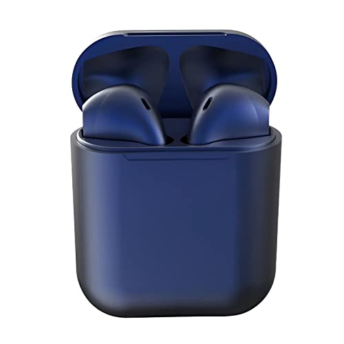 EUROXANTY Auriculares inalámbricos | Cascos inalámbricos | Auriculares Bluetooth para iOS y Android | Cascos Bluetooth 5.2 | True Wireless Headphones | Auriculares de Botón con Micrófono | Azul