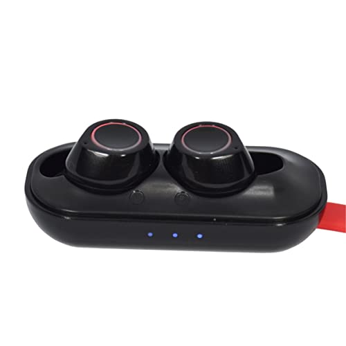 GMR BT-757 Auriculares compatbile con Bluetooth V5.0 Auriculares In Ear con Estuche de Carga y micrófono Integrado