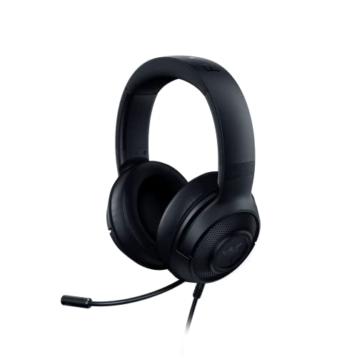 Razer Kraken X - Auriculares Gaming con Cable Multiplataparama (Audio Posicional Preciso y Claro, Comodidad ligera, Comunícate con Gran Nitidez, Compatibilidad Multiplataforma) Negro