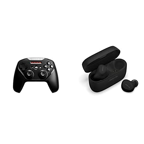 SteelSeries Controlador de Juegos inalámbrico, Recargable, para iPhone/iPad/iPod/Apple TV + Wireless Auriculares Bluetooth Inalámbricos con Cancelación Activa de Ruido (Car) Híbrida