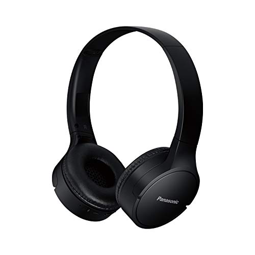 Panasonic RB-HF420 Auriculares Inalámbricos Bluetooth, On Ear, Carga Rápida, Ligeros, con Asistente de Voz, 50 Horas de Duración de la Batería, Negro