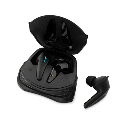 DeepGaming GT1Pro - Auriculares Inalámbricos Bluetooth 5.3 con Cancelación de Ruido, Micrófono, 24h de Autonomía, RGB, Baja Latencia, Resitencia al Agua IPX4, Control Táctil. Negro