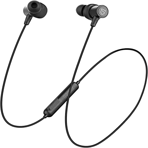 SoundPEATS Q30HD Auriculares Bluetooth Estéreo Magnéticos In-Ear IPX6 Cascos Bluetooth Resistentes al Sudor con Micrófono para Deportivos, Graves Inmersivos Controladores aptX-HD de 10 mm,13 Horas