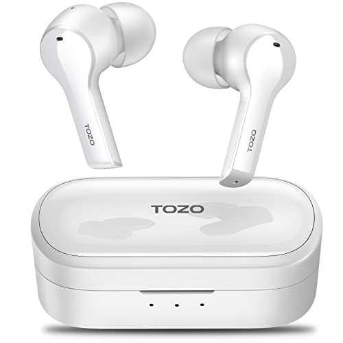 TOZO T9 Auriculares Inalambricos, Cascos Inalambricos Bluetooth Llamadas nítidas con 4 Mic, Auriculares Inalambricos Bluetooth 5.3 Reducción del Ruido De Las Llamadas, Sonido Personalizado