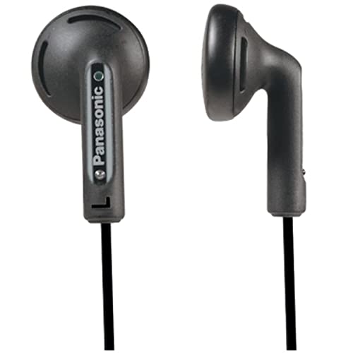 Panasonic RP-HV094 Auriculares Internos Estéreo con Cable, In-Ear, para Móvil, MP3/MP4, Diseño de Ajuste Cómodo, Mini Jack 3,5 mm, Negro