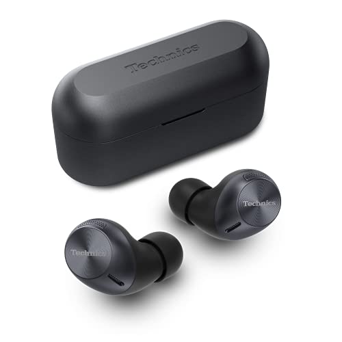 Technics EAH-AZ40E-K Auriculares Inalámbricos con Bluetooth Multipunto, Cómodos Auriculares In Ear, Hasta 7,5 Horas de Reproducción, Negro