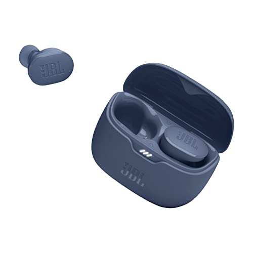 JBL Auriculares Tune Buds In-Ear, inalámbricos, Resistentes al Agua, cancelación de Ruido y tecnología de 4 micrófonos, con batería de hasta 48 Horas de duración, en Azul