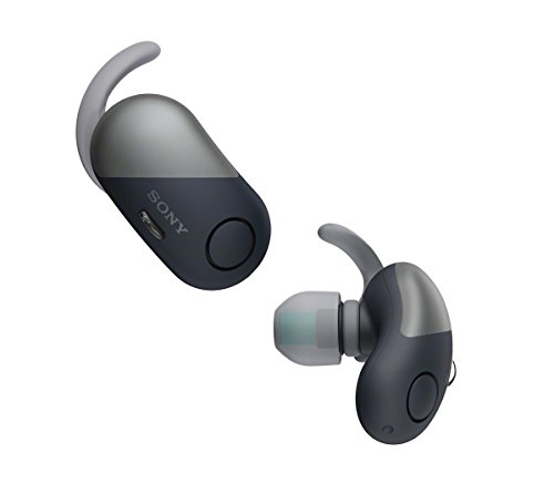 Sony WFSP700NB.CE7 - Auriculares deportivos totalmente inalámbricos (cancelación de ruido, modo sonido ambiente, Bluetooth) , color negro, con Alexa integrada