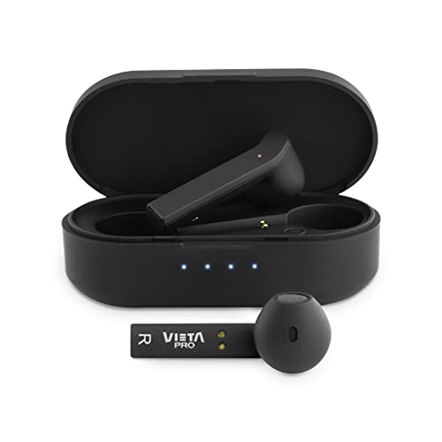 Vieta Pro - Auriculares Track con Bluetooth 5.0, True Wireless, micrófono, Touch Control, autonomia de 14h, Color Negro