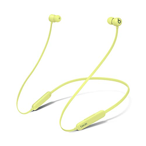 Beats Auriculares inalámbricos Flex – Chip Apple W1, Auriculares magnéticos, Bluetooth de Clase 1, 12 Horas de Sonido ininterrumpido - Amarillo